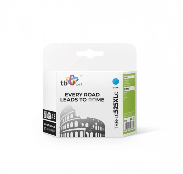 TB Print Tusz do Brother LC529/539  TBB-LC525XLC CY