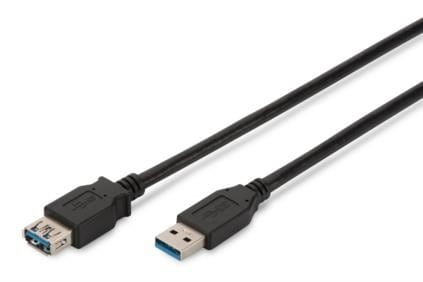 Digitus Kabel przedłużający USB 3.1 Gen.1 SuperSpeed 5Gbps Typ USB A/USB A M/Ż 3m Czarny