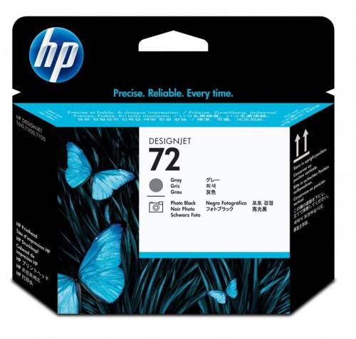 HP Inc. Głowica nr 72 Czarna &amp; Szara Fotograficzna C9380A