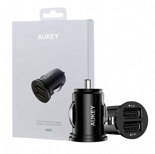 AUKEY CC-S1 Mini ładowarka samochodowa 2xUSB AiPower 4.8A 24W