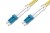 Digitus Patchcord FO SM 09/125 OS2 LC-LC duplex 1m Żółty
