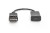 Digitus Kabel adapter DisplayPort z zatrzaskiem 1080p 60Hz FHD Typ DP/HDMI A M/Ż 0,2m Czarny