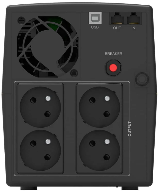 PowerWalker Zasilacz awaryjny UPS Line-Interactive 1500VA STL FR 4x PL 230V, USB, RJ11/45      In/Out