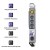 Qoltec Listwa antyprzepięciowa Quick Switch, 6 gniazd, 1,8m, szara