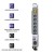 Qoltec Listwa antyprzepięciowa Quick Switch, 8 gniazd, 1,8m, szara