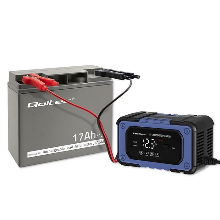 Qoltec Akumulator AGM 12V | 17Ah | max. 255A