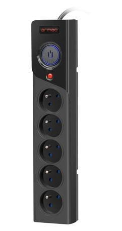 Armac Listwa zasilająca Z5 1.5M 5x230V 10A Z5/15/CZ czarna
