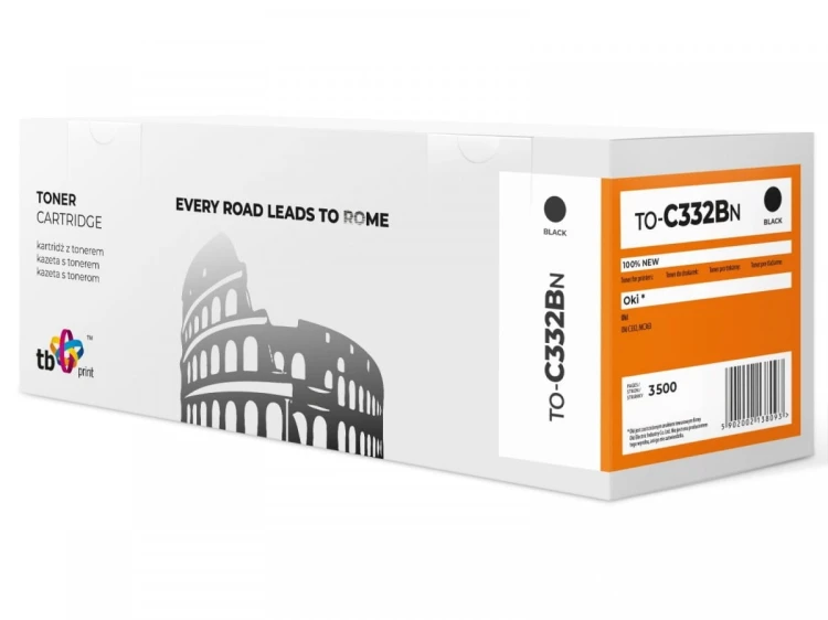 TB Print Toner do OKI C332 TO-C332BN BK 100% nowy