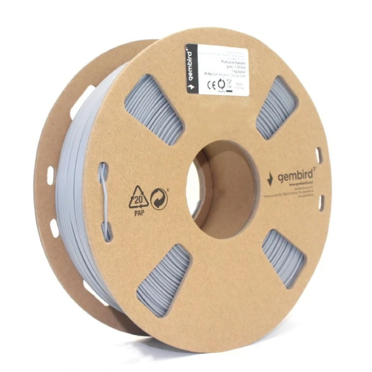 Gembird Filament drukarki 3D PLA PLUS/1.75mm/szary