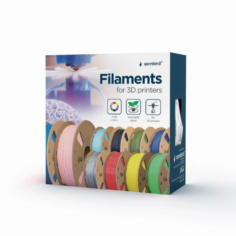 Gembird Filament drukarki 3D PLA PLUS/1.75mm/szary