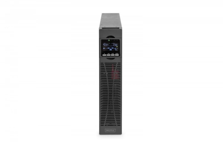Digitus Zasilacz awaryjny UPS Online Rack 19" LCD, 3000VA/3000W, 6x12V/9Ah, 8xC13, 1xC19, USB, RS232, RJ45