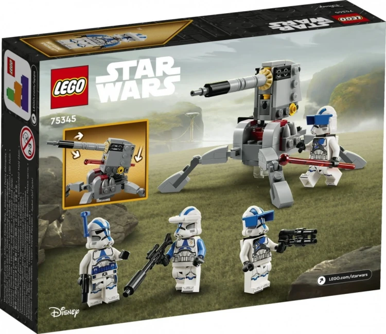 LEGO Klocki Star Wars 75345 Zestaw bitewny - żołnierze-klony z 501. legionu