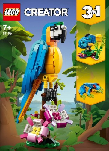 LEGO Klocki Creator 31136 Egzotyczna papuga