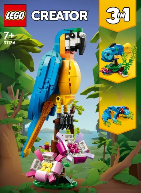 LEGO Klocki Creator 31136 Egzotyczna papuga