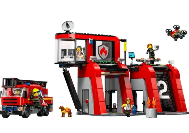 LEGO Klocki City 60414 Remiza strażacka z wozem strażackim