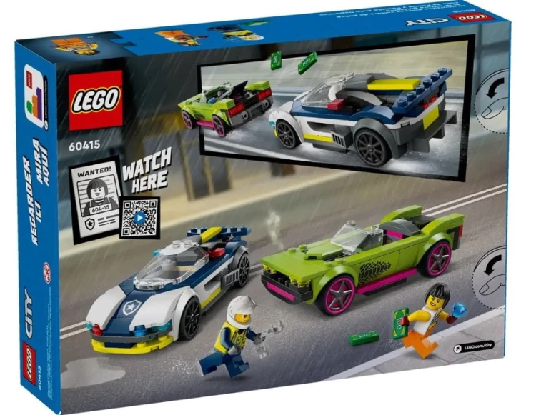 LEGO Klocki City 60415 Pościg radiowozu za muscle carem