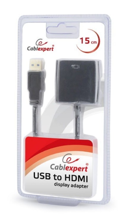 Gembird Adapter USB 3.0/HDMI-A 19pin/żeński