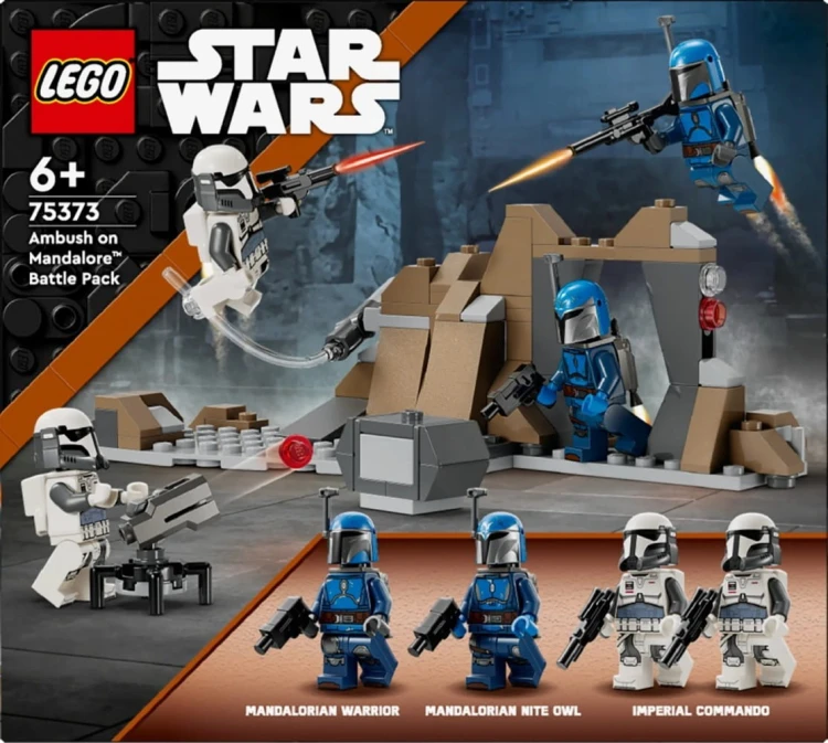 LEGO Klocki Star Wars 75373 Zasadzka na Mandalorze - zestaw bitewny