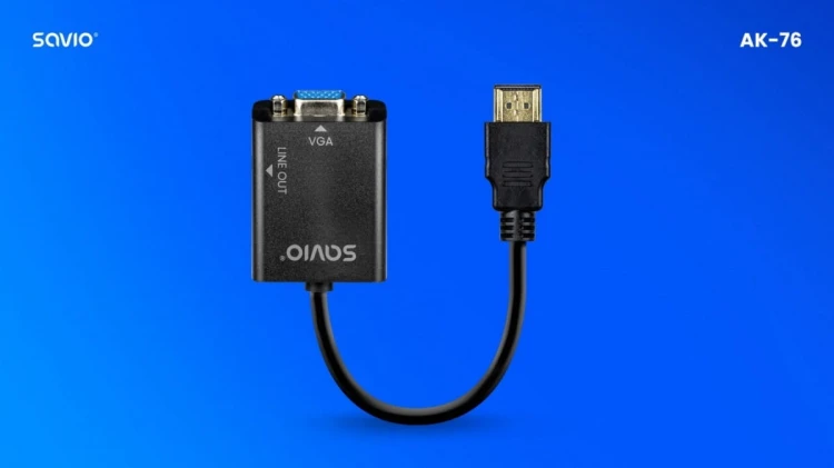 Savio Adapter HDMI-VGA z audio AK-76