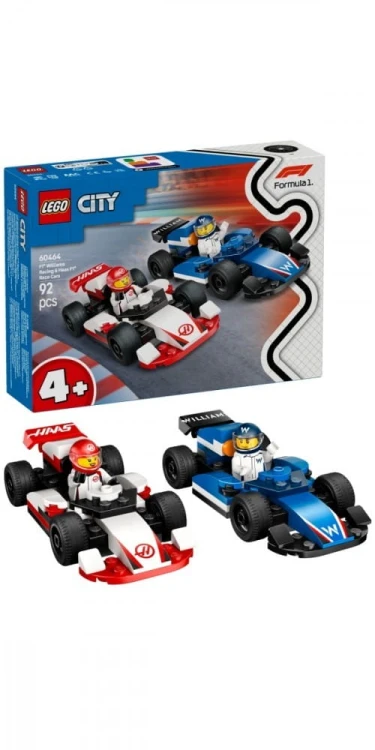 LEGO Klocki City 60464 F1 Bolidy Williams Racing i Haas F1