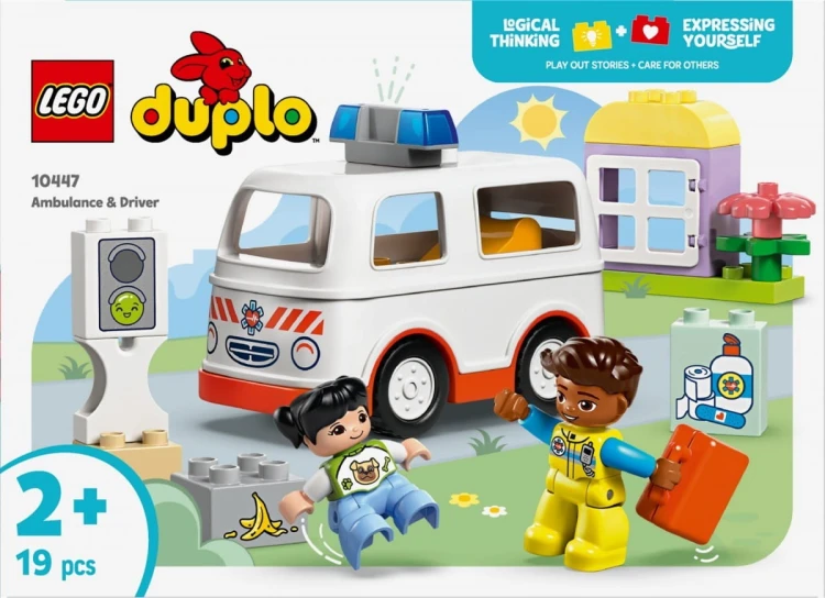 LEGO Klocki DUPLO 10447 Karetka z kierowcą