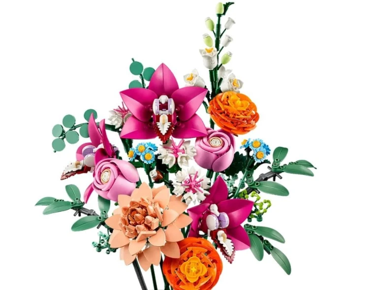 LEGO Klocki Botanicals 10342 Piękny bukiet różowych kwiatów