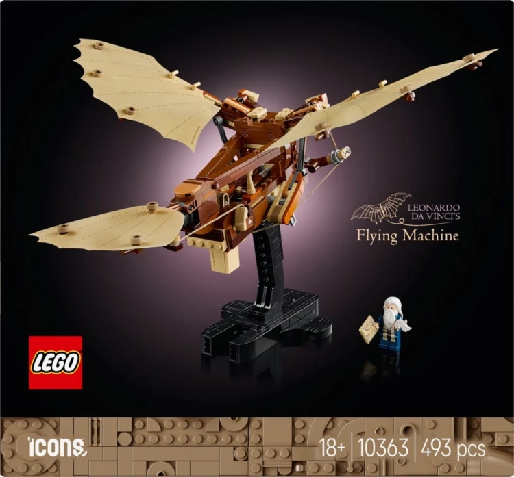 LEGO Klocki Icons 10363 Maszyna latająca Leonarda da Vinci