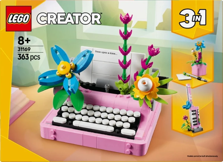 LEGO Klocki Creator 31169 Maszyna do pisania z kwiatami