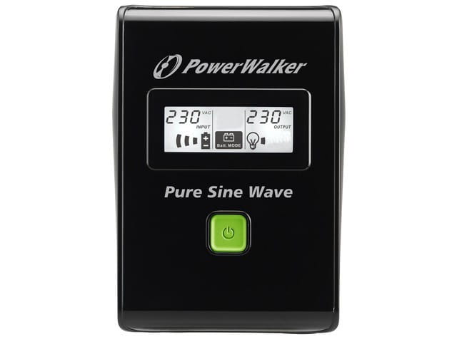 PowerWalker UPS LINE-INTERACTIVE 800VA 2X PL 230V, PURE SINE    WAVE, RJ11/45 IN/OUT, USB, LCD