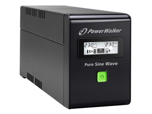 PowerWalker UPS LINE-INTERACTIVE 800VA 2X PL 230V, PURE SINE    WAVE, RJ11/45 IN/OUT, USB, LCD
