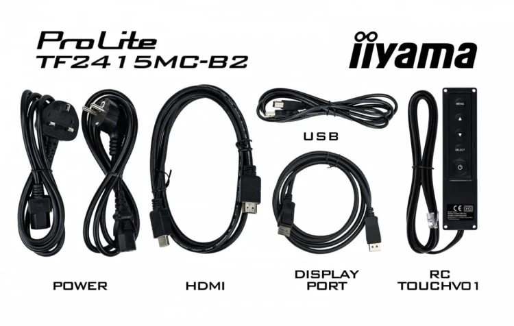 IIYAMA Monitor 22 TF2215MC-B2 pojemnościowy 10pkt pianka IPS DP HDMI