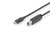 Digitus Kabel połączeniowy USB 3.0 SuperSpeed 5Gbps Typ USB C/B M/M Power Delivery czarny 1.8m