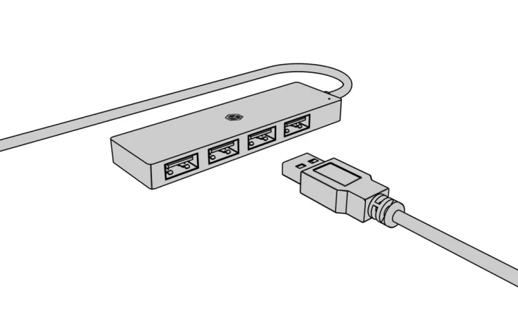 IcyBox Hub IB-HUB1424-C3 4-Port USB Typ-A, złącze Typ-C/A