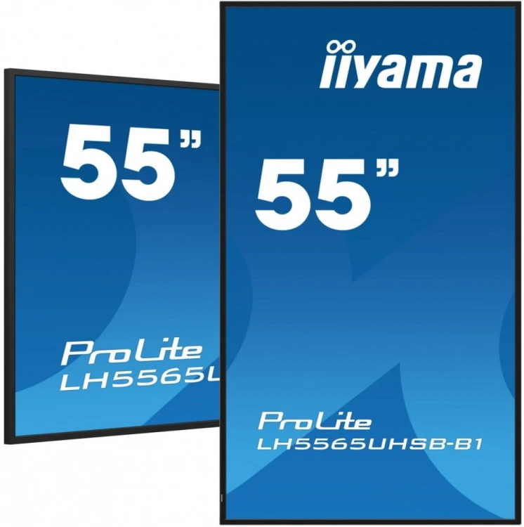 IIYAMA Monitor 55 cali LH5565UHSB-B1, 24/7, IPS, ANDROID 11, 4K, 800cd, iiSignage2, SDM, 2x HDMI, DP, 2x USB,2x 10W, RJ45, WiFi, 4/32GB, PION/POZIOM,