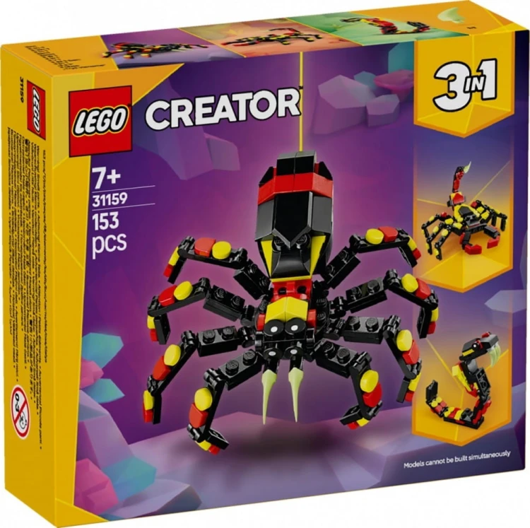 LEGO Klocki Creator 31159 Dzikie zwierzęta: niezwykły pająk