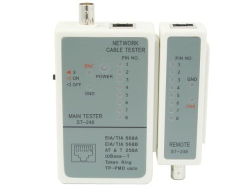 Gembird Tester diodowy kabli RJ45, RG-58