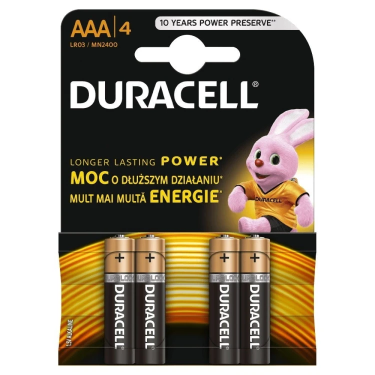 Duracell Basic AAA/LR03 4szt kartonik