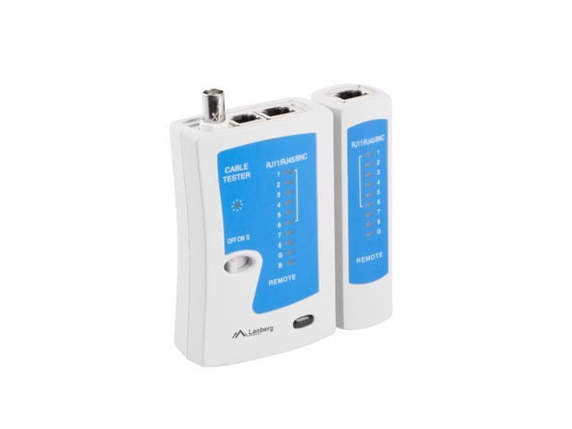 Lanberg Tester kabli RJ-45, RJ-12, RJ-11, Coaxial