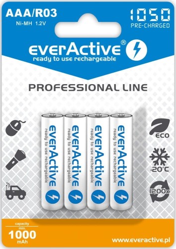 everActive Akumulatory paluszki R03/AAA 1000 mAH blister 4 szt.