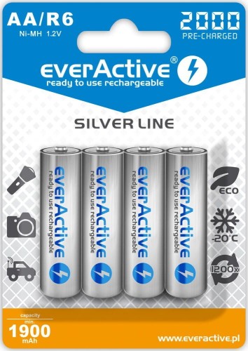 everActive Akumulatory paluszki R6/AA 2000 mAH, blister 4 szt.