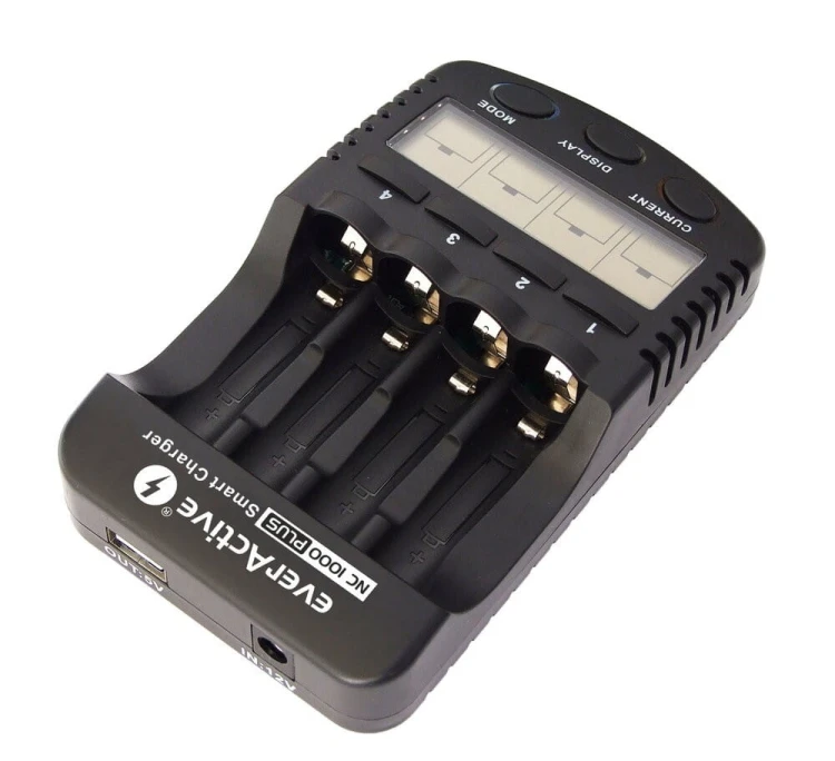 everActive Ładowarka procesorowa NC-1000 PLUS do akumulatorków AA/AAA