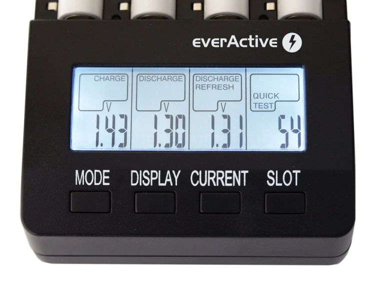 everActive Ładowarka procesorowa NC-3000 do akumulatorków AA/AAA/C/D