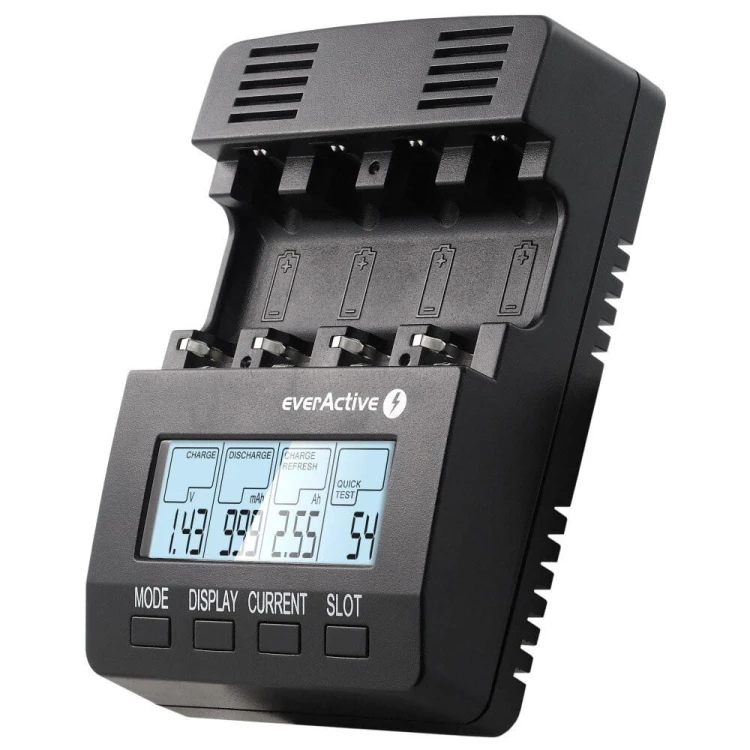 everActive Ładowarka procesorowa NC-3000 do akumulatorków AA/AAA/C/D