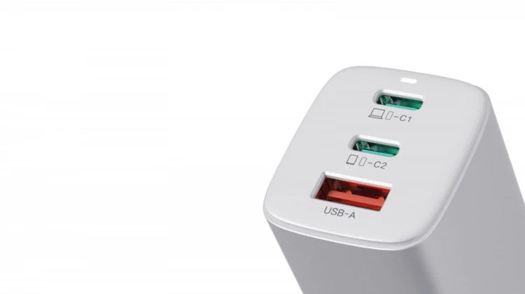 iBOX Ładowarka sieciowa ILUC65 GaN 65W USB-C biała