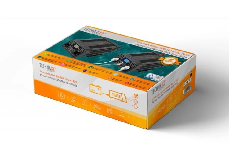 Technaxx Deutschland GmbH &amp; Co. KG Falownik inwerter mocy 3000W DC 12V/AC 230V TE23
