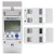 Qoltec Jednofazowy elektroniczny licznik | miernik zużycia energii na szynę DIN | 230V | LCD | Wi-Fi
