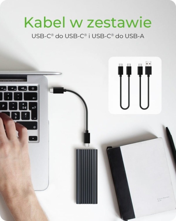 IcyBox IB-1824ML-C31 Obudowa M.2 NVMe z oświetleniem RGB