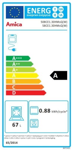 Amica Kuchnia ceramiczna 58CE1.30HMSQW