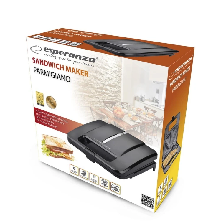 Esperanza Opiekacz do kanapek 1000W Pargamino