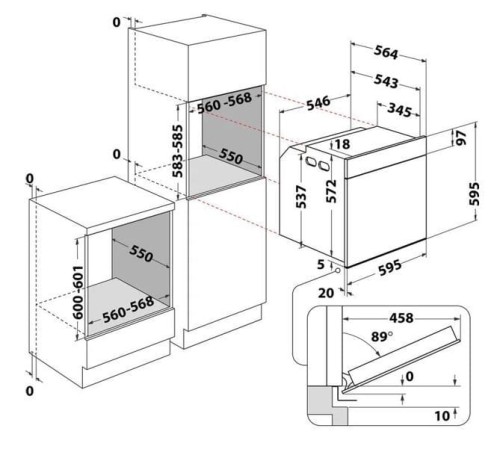 Whirlpool Piekarnik do zabudowy AKZ96290NB